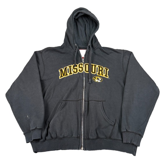 American Classic Sportswear GFSI Other - Missouri Tigers Hoodie Mens XL Black Full Zip Sweatshirt NCAA Mizzou Fleece FLAW